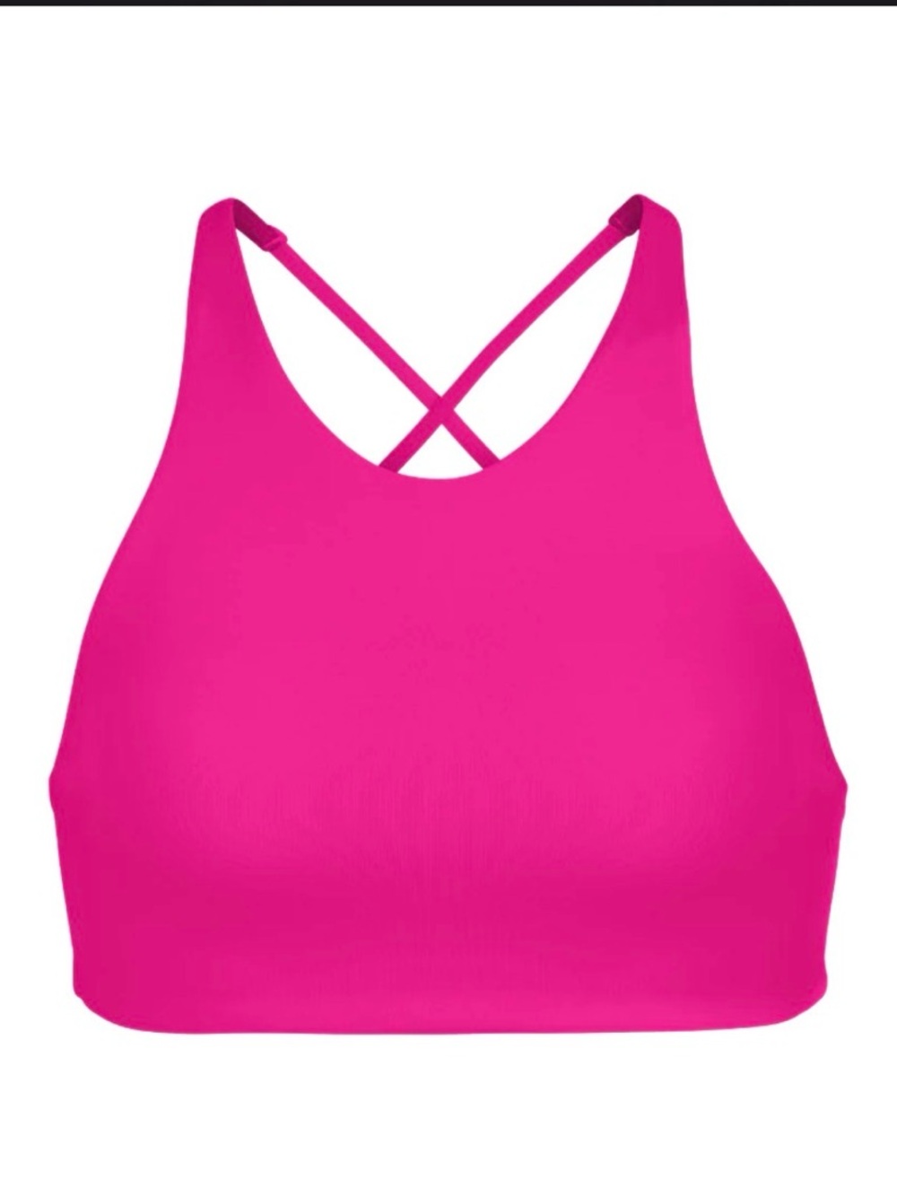 Left On Friday Hot Pink High-Neck bikini top size medium NWT